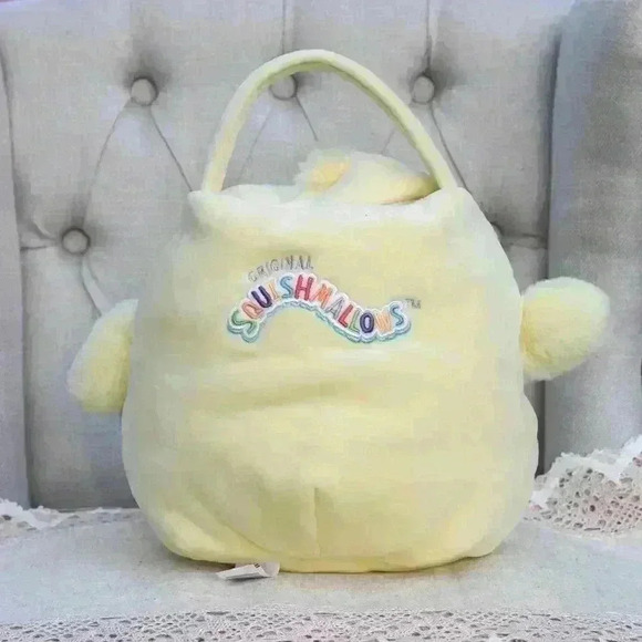 Squishmallows Ivanna the Yellow Chick Easter Basket Pail - Picture 3 of 11